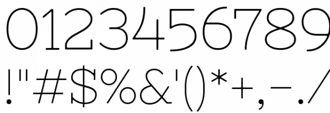 Nixie One Font OTHER CHARS