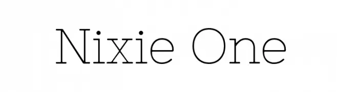Nixie One  baixar fontes gratis