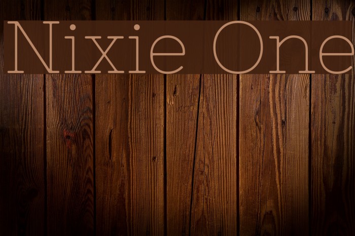 Nixie One Font examples