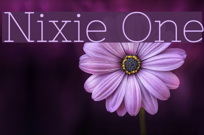 Nixie One Font examples