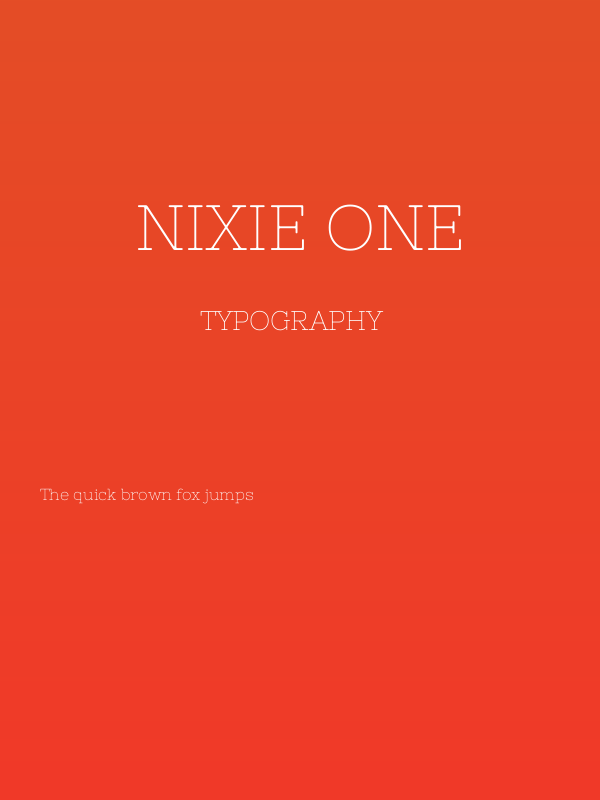Nixie One Poster