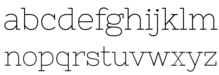 Nixie One Font LOWERCASE