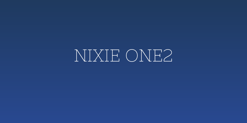 Nixie One2 Social Header