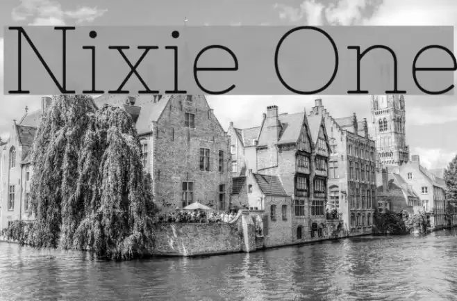 Nixie One Font examples