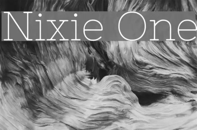 Nixie One Font examples
