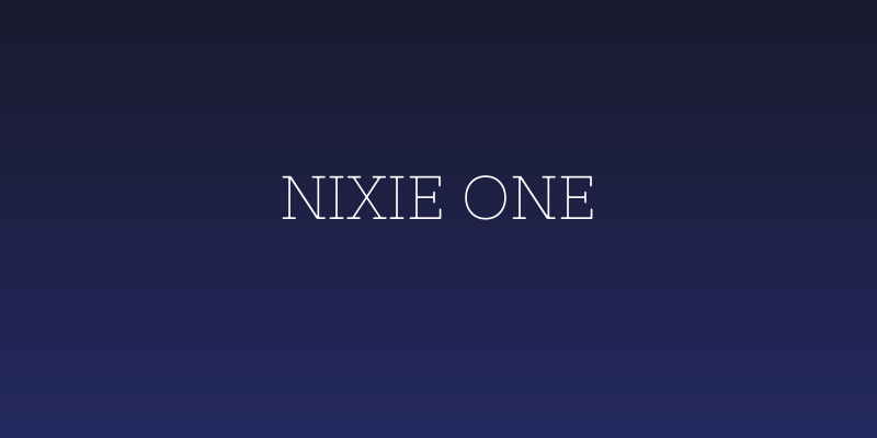 Nixie One Social Header