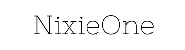 NixieOne Font