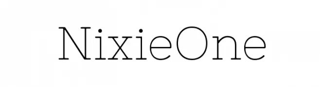 NixieOne  Descarca Fonturi Gratis