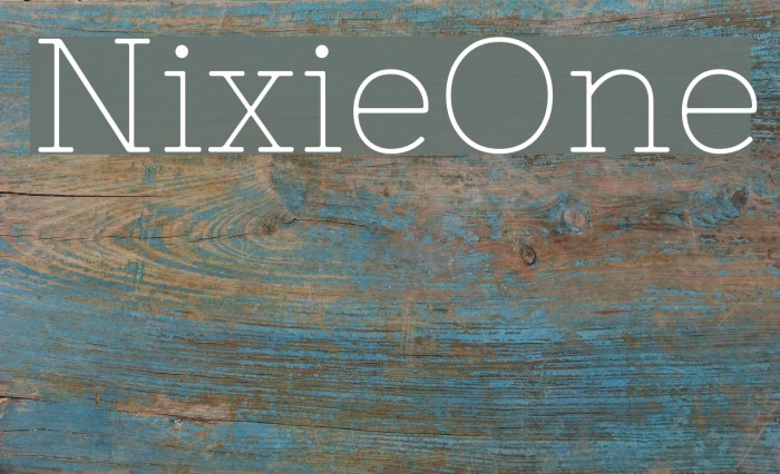 NixieOne Font examples