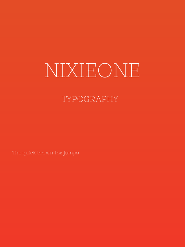 NixieOne Poster
