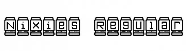 Nixies Regular  font caratteri gratis