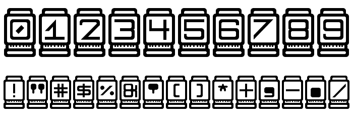 Nixies Regular Font OTHER CHARS