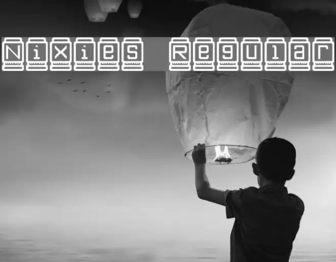 Nixies Regular फ़ॉन्ट examples