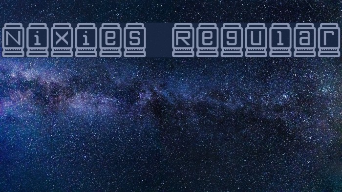 Nixies Regular Font examples