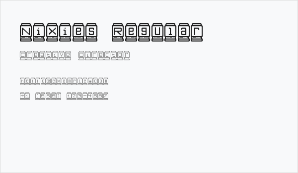 Nixies Regular Business Card