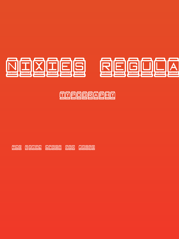 Nixies Regular Poster