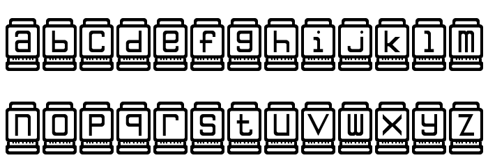 Nixies Regular Font LOWERCASE