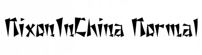 NixonInChina Normal  font caratteri gratis