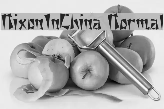 NixonInChina Normal Fonte examples