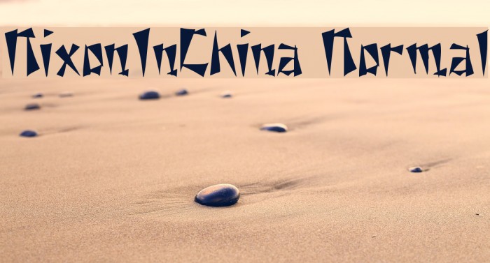 NixonInChina Normal Font examples
