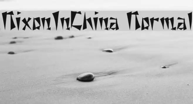 NixonInChina Normal Fonte examples