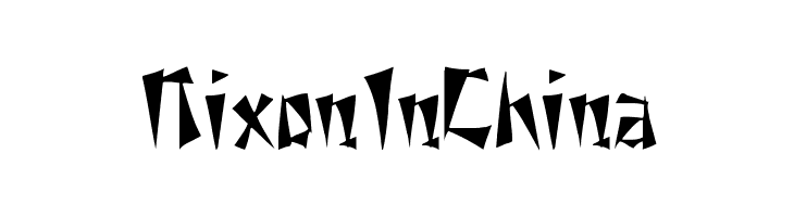 NixonInChina  免费字体下载