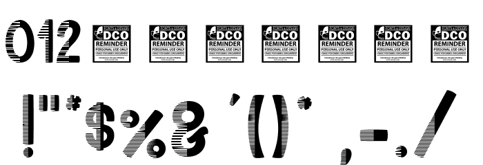 Nizlok_PersonalUseOnly Font OTHER CHARS