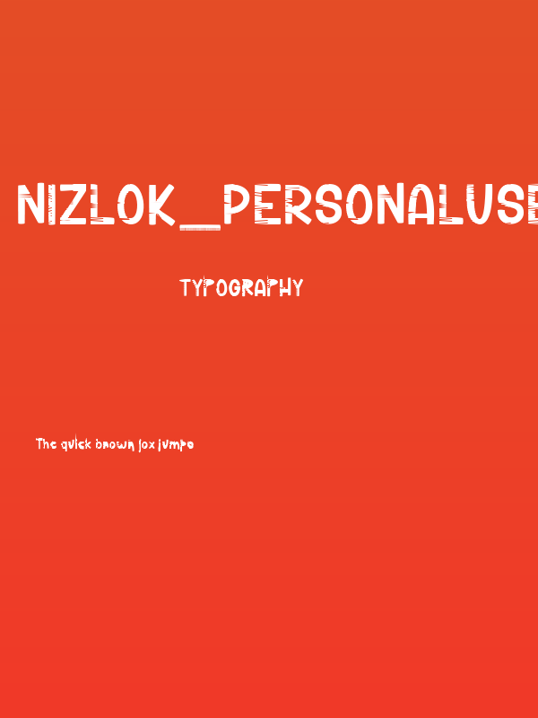 Nizlok_PersonalUseOnly Poster