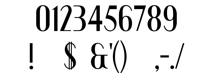 Nizza Regular Font OTHER CHARS