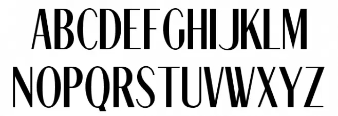 Nizza Regular フォント 大文字