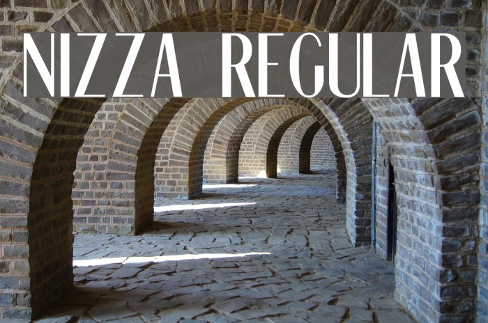 Nizza Regular Font examples
