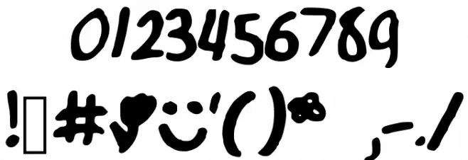 NizzysFonty Font OTHER CHARS