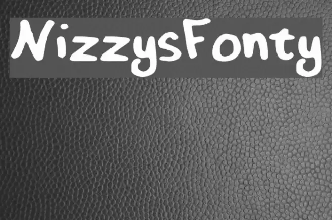 NizzysFonty Font examples
