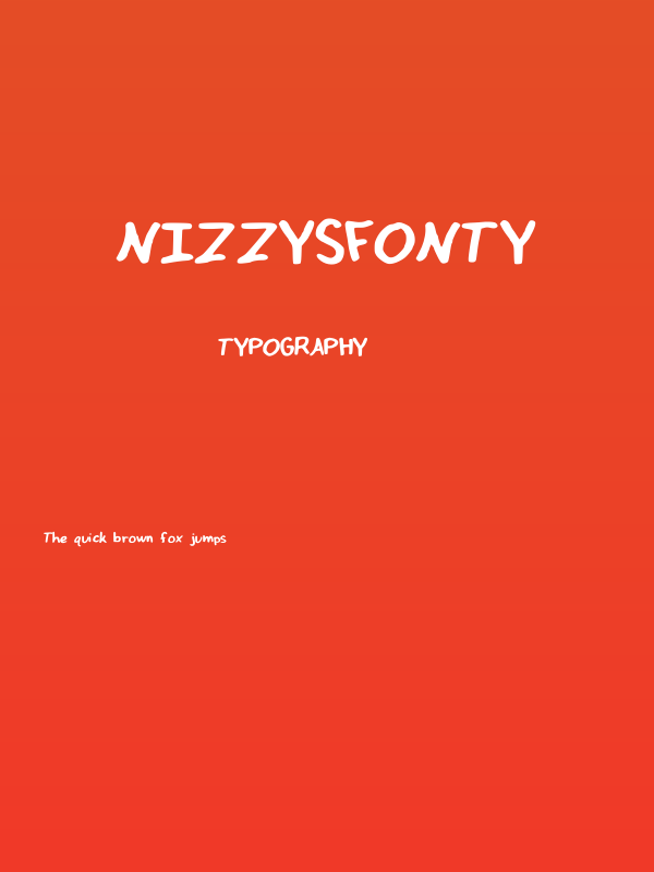 NizzysFonty Poster