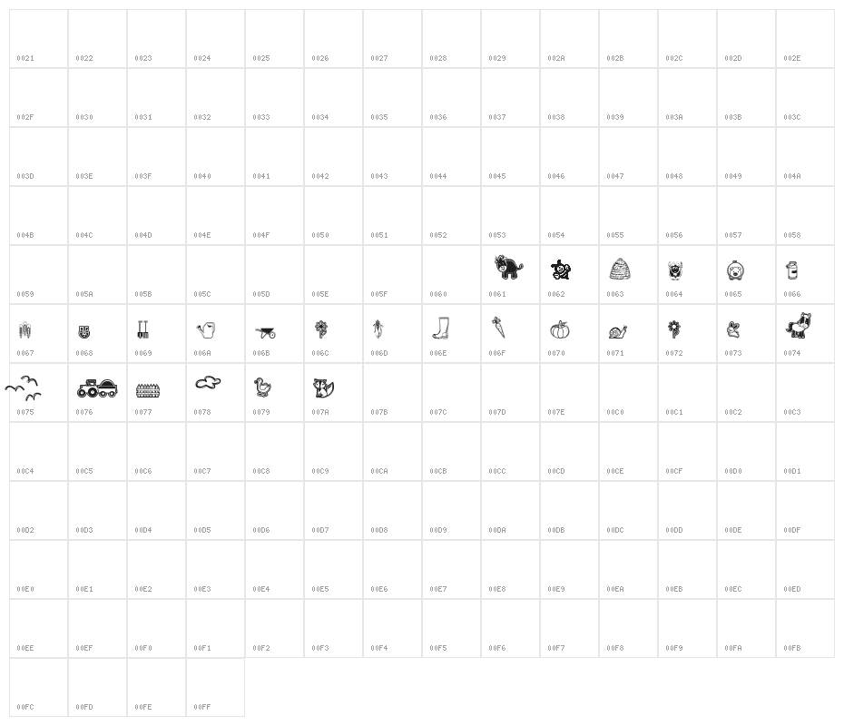 nice picture demo Character Map