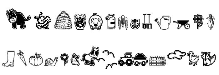 nice picture demo Font LOWERCASE