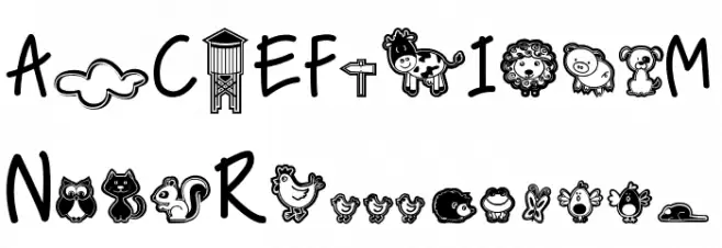 nice picture Font UPPERCASE