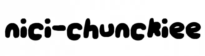 nici-chunckiee  免费字体下载