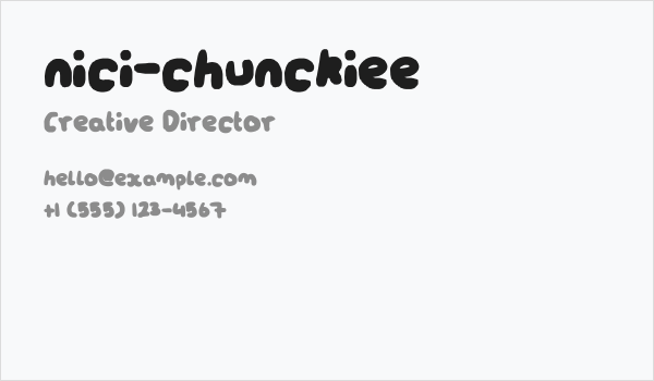 nici-chunckiee Business Card