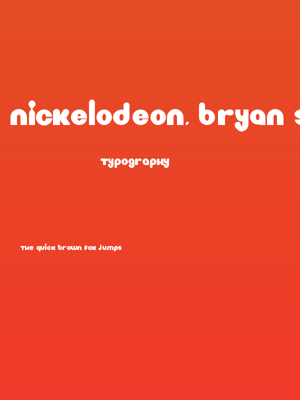 nickelodeon, Bryan S.O. Poster