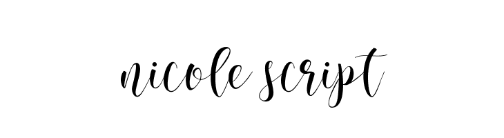 nicole script  baixar fontes gratis