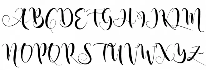 nicole script Schriftart Groß