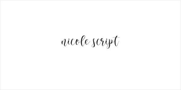 nicole script Logo