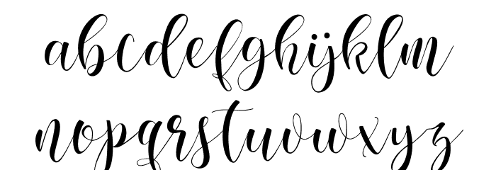 nicole script Font LOWERCASE