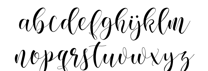 nicolescript Font LOWERCASE