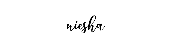niesha  font caratteri gratis