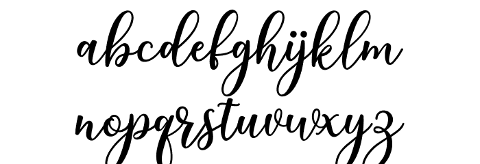 niesha Font LOWERCASE