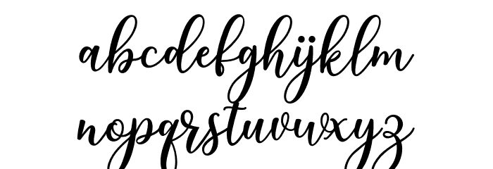 niesha Font LOWERCASE