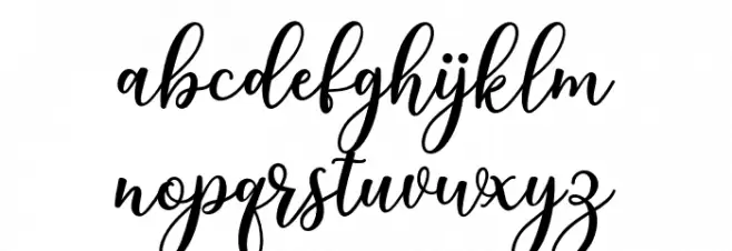 niesha 字体 小写