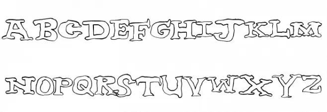 nighthour 字体 大写